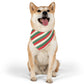 Christmas Stripes Over the Collar Christmas Dog Bandana