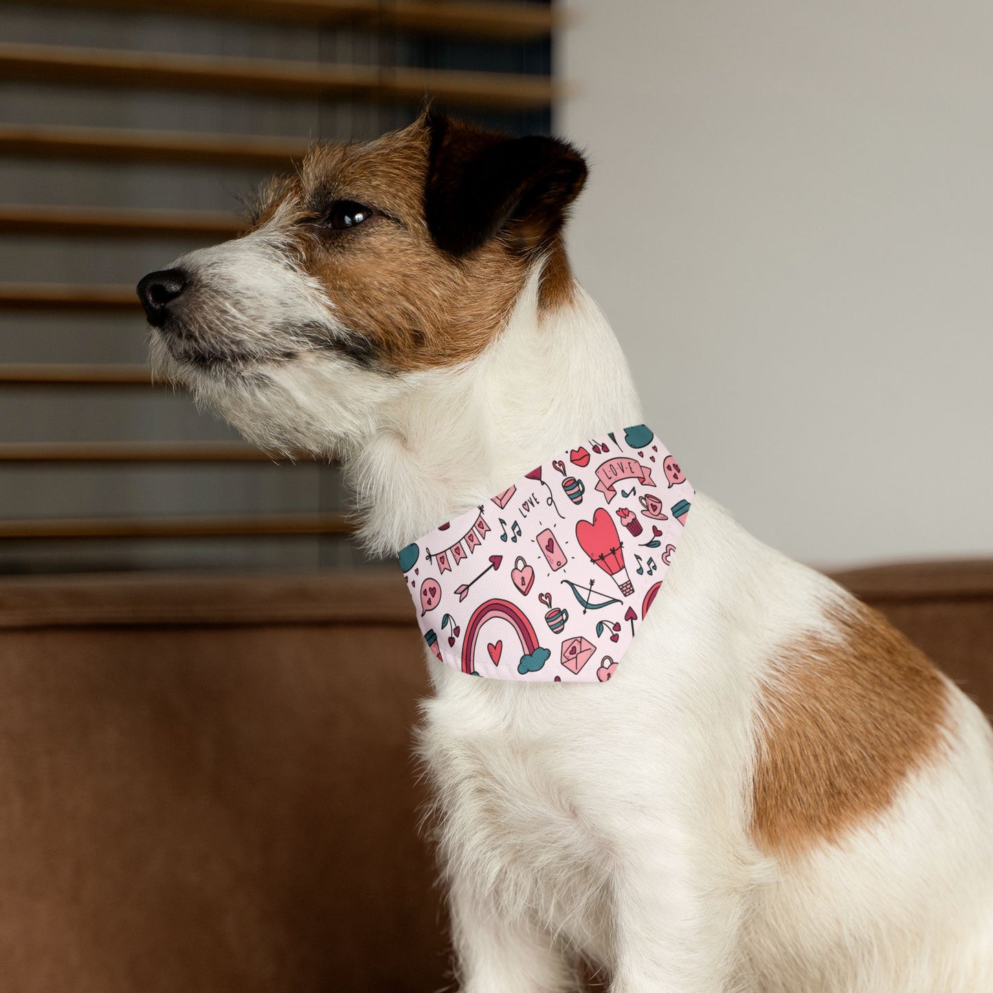 Valentine's Day Over the Collar Dog Bandana