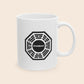 Dharma Iniative Mug | Jack Shephard, Kate Austin, Sawyer, Hugo, John Locke | Lost Tv Show Ceramic Mug 11oz