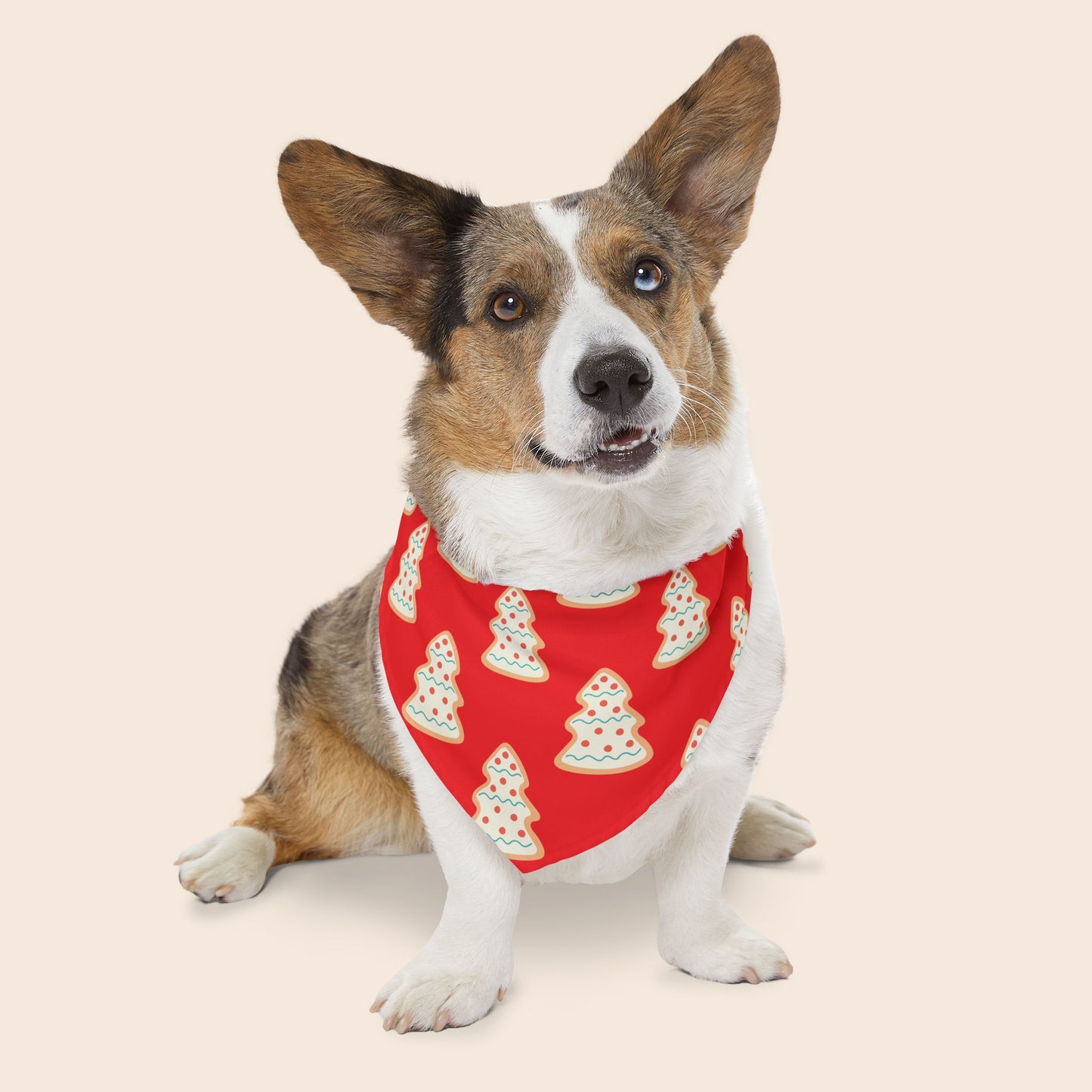 Christmas Cookies Over The Collar Dog Bandana