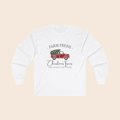 Farm Fresh Christmas Trees Long Sleeve T-Shirt