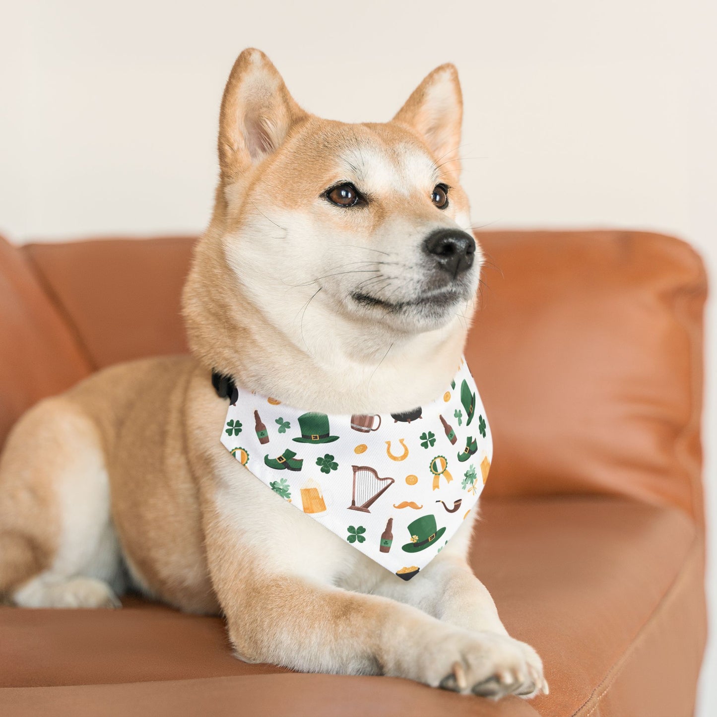 St. Patrick's Day Over the Collar Dog Bandana