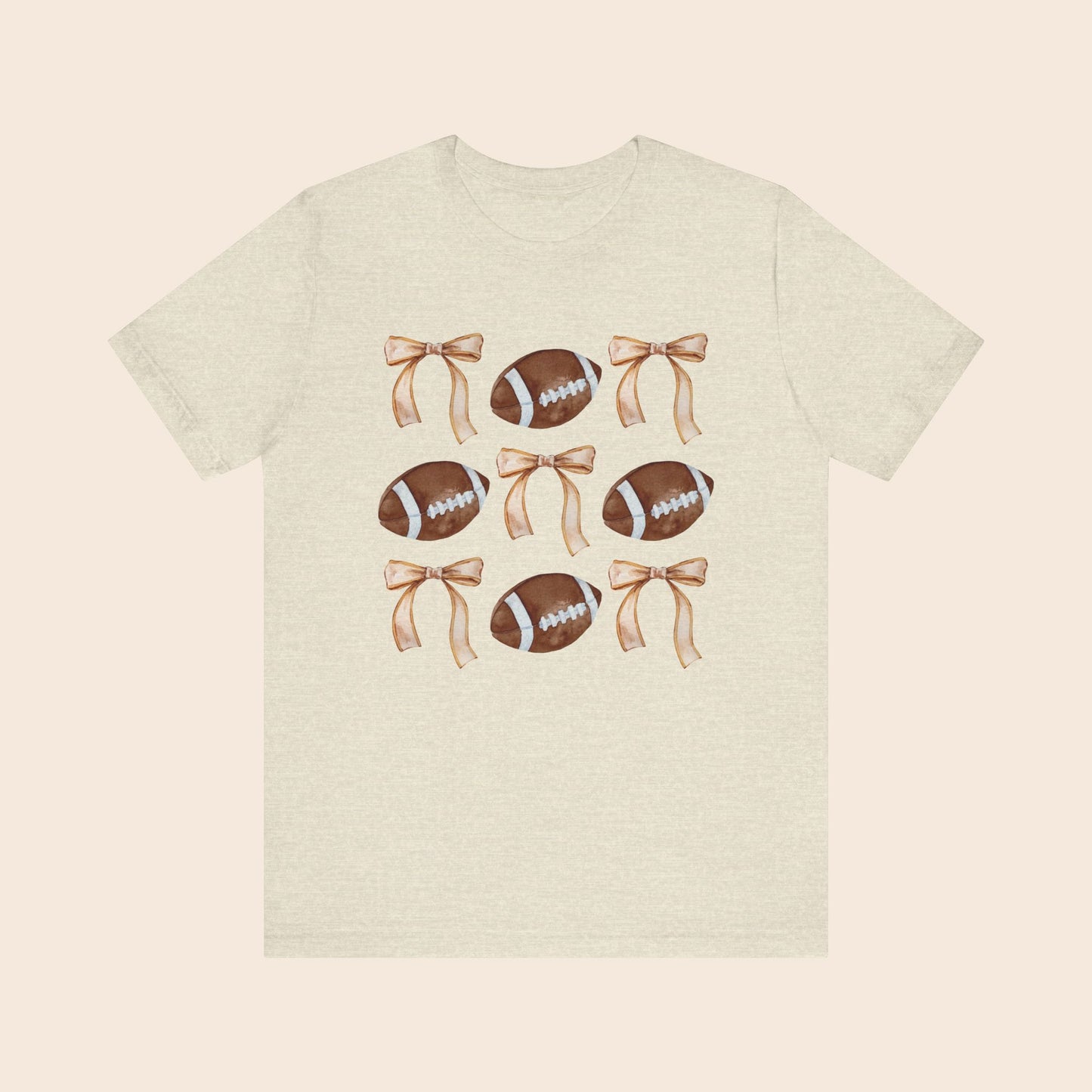 Cute Football and Bows T-Shirt