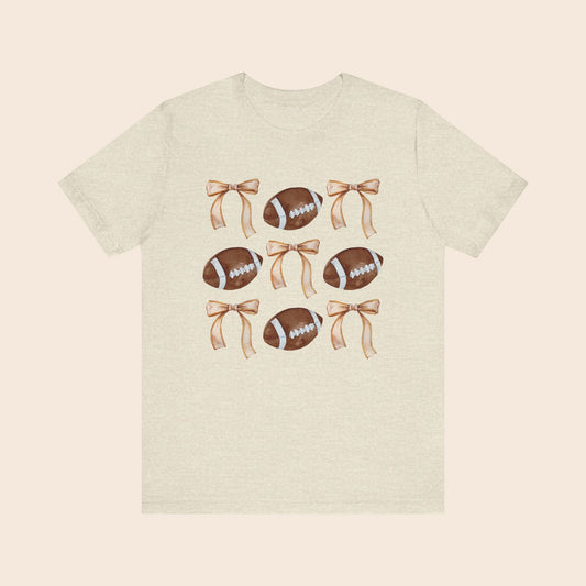 Cute Football and Bows T-Shirt