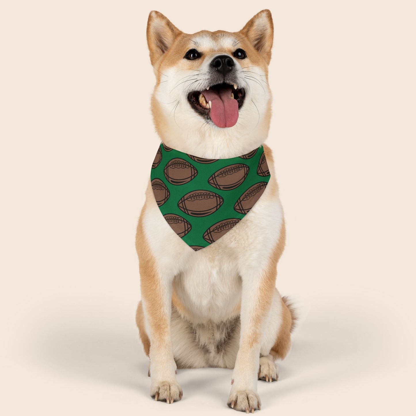 Football Over The Collar Dog Bandana