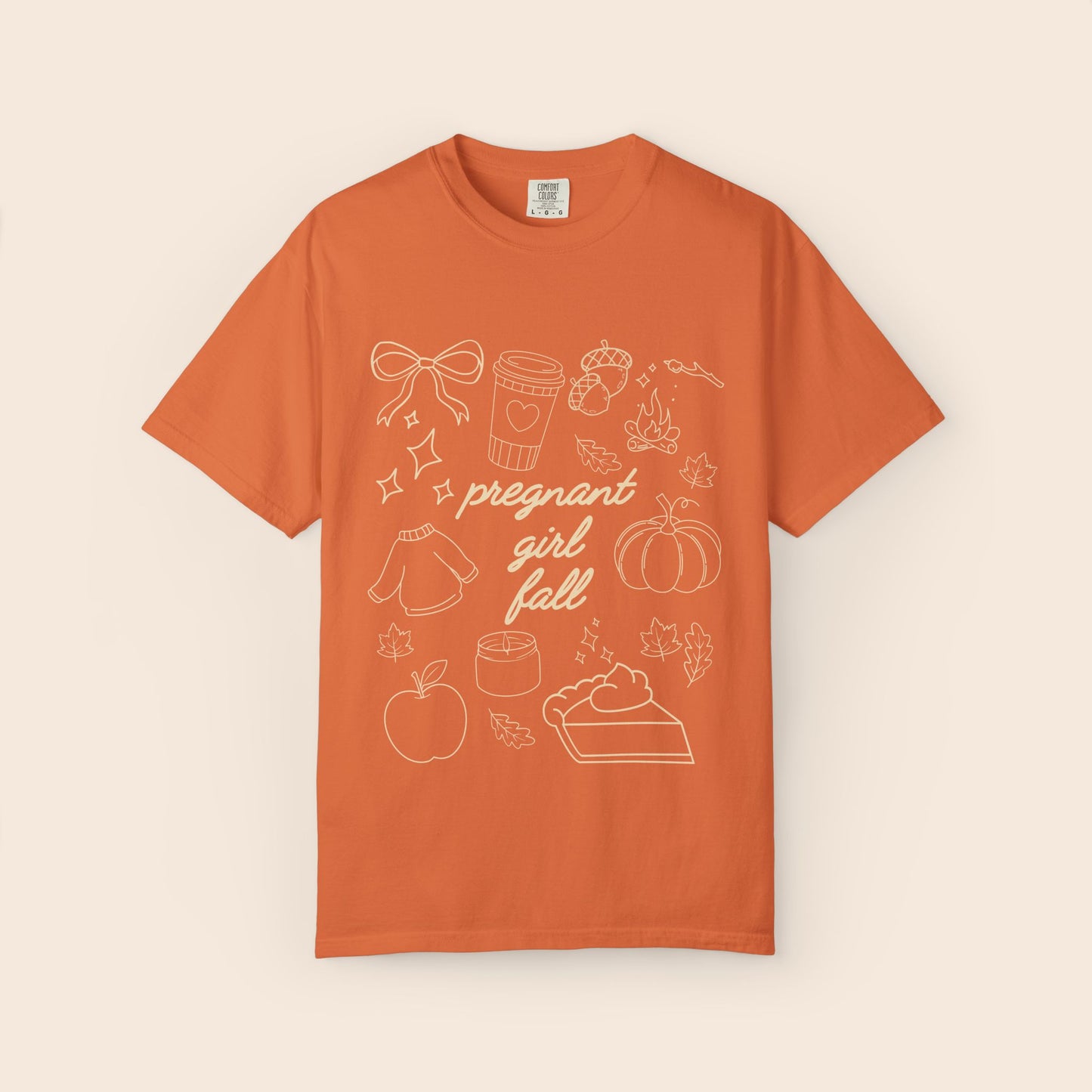 Pregnant Girl Fall Comfort Colors® Shirt