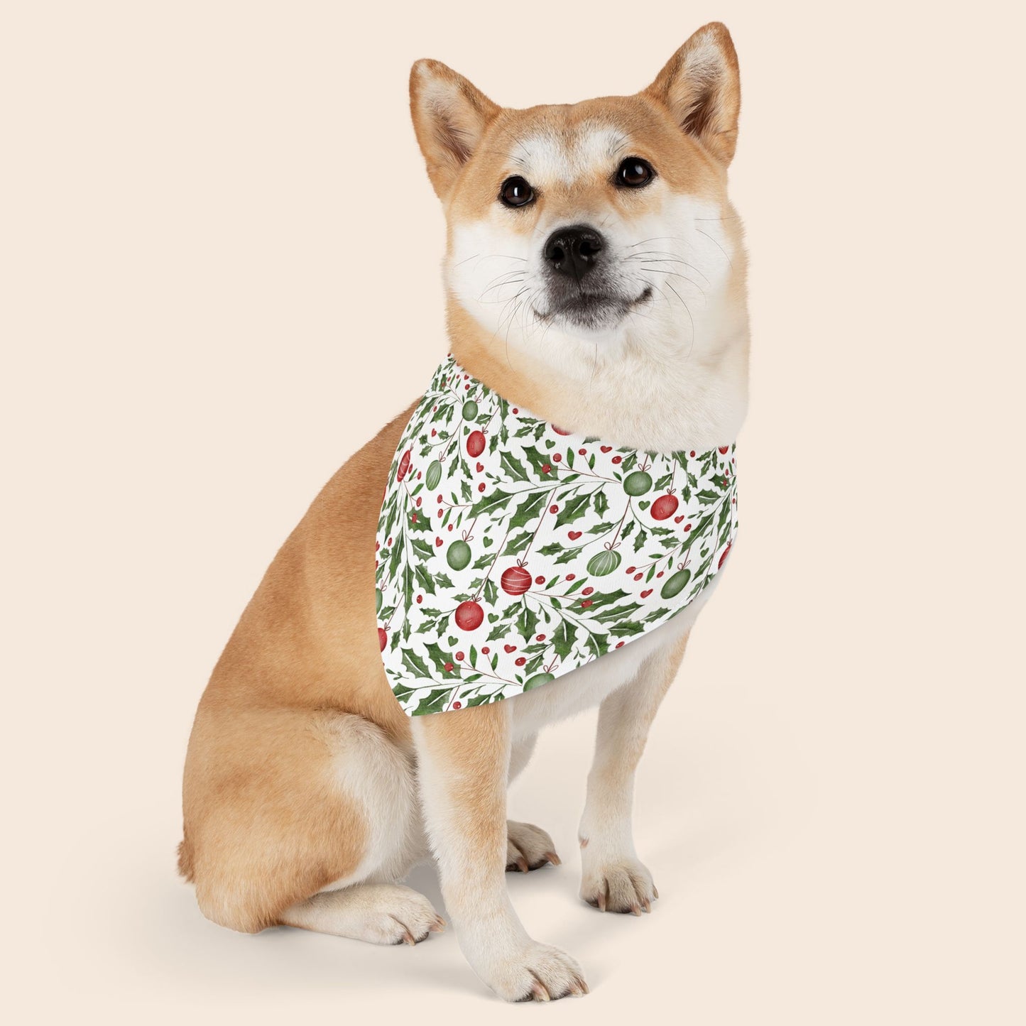 Christmas Over The Collar Dog Bandana