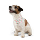 Christmas Paw Print Over the Collar Dog Bandana