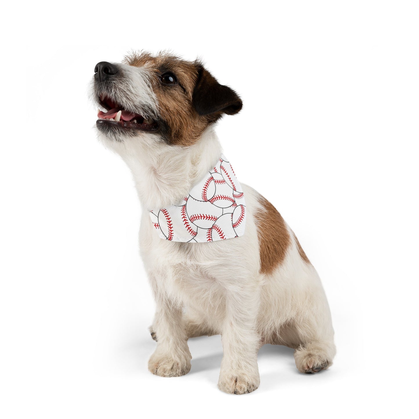 Baseball Over the Collar Dog Bandana