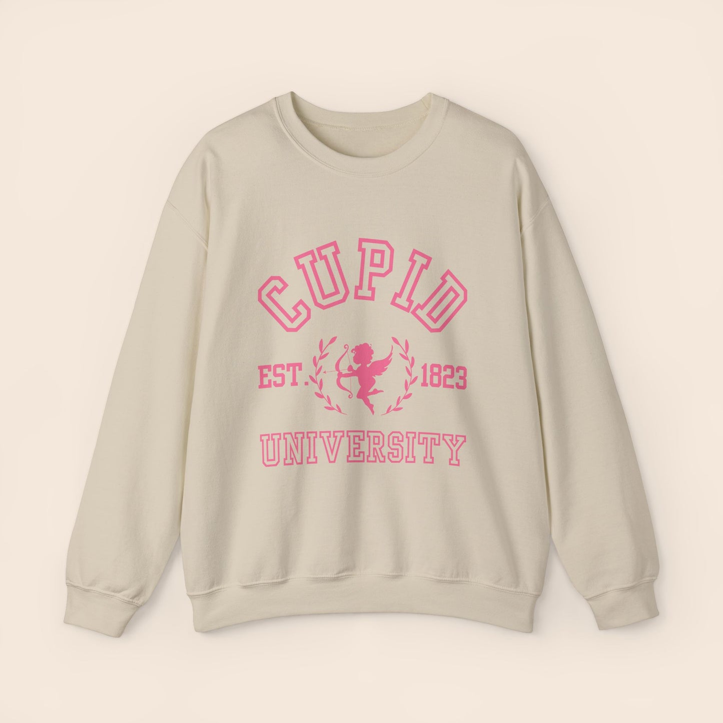 Cupid University Valentine's Day Crewneck Sweatshirt