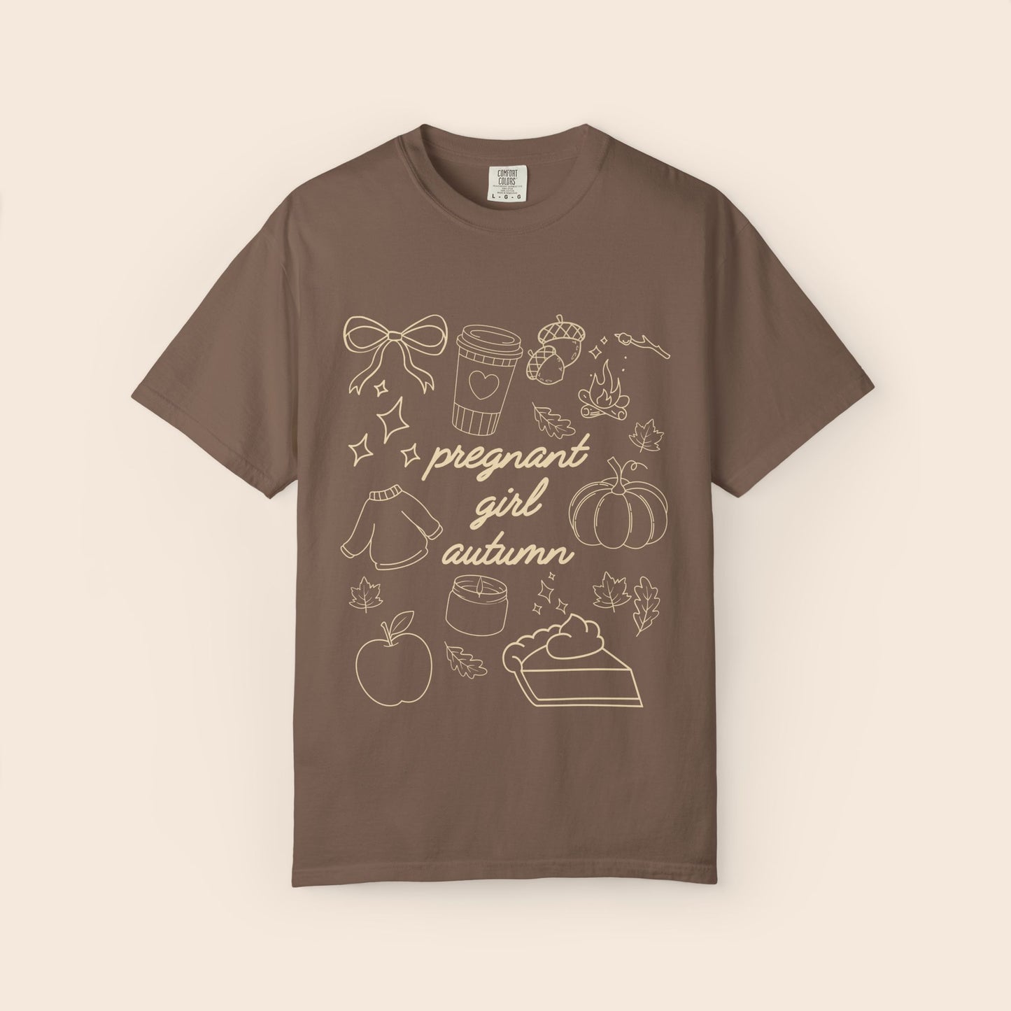 Pregnant Girl Autumn Comfort Colors® Shirt