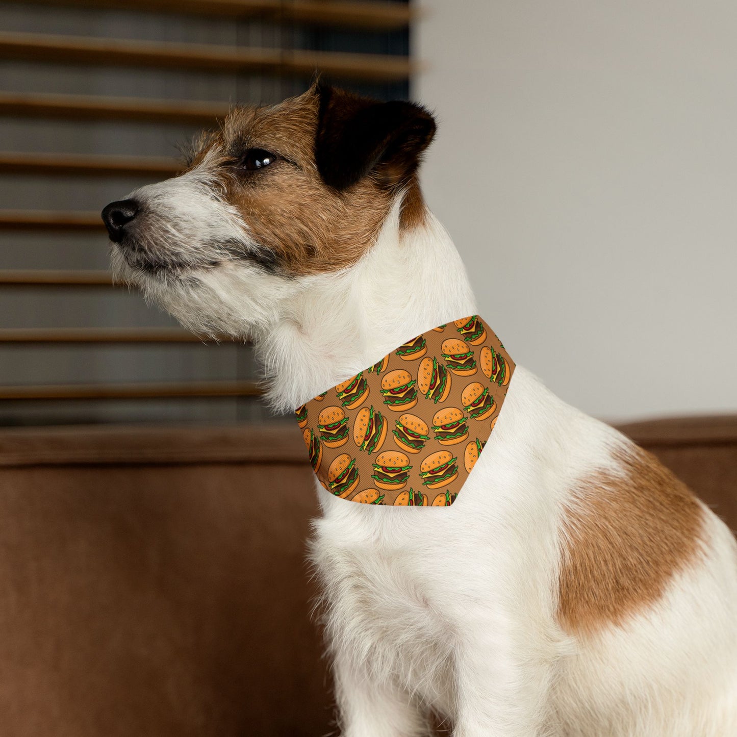 Cheeseburgers Over the Collar Dog Bandana