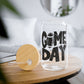 Game Day Football 16oz Sipper Glass