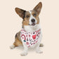 Valentine's Day Over the Collar Dog Bandana