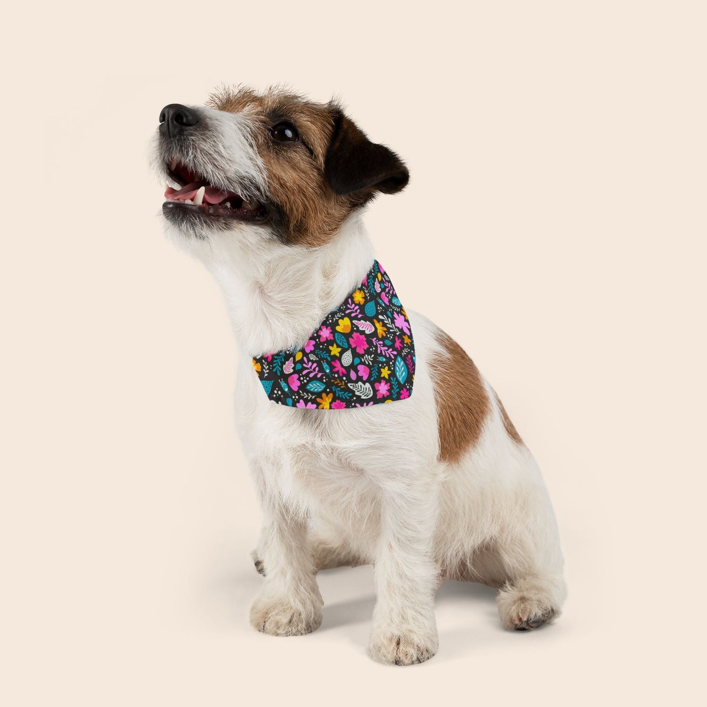 Cute Floral Spring Over the Collar Dog Bandana