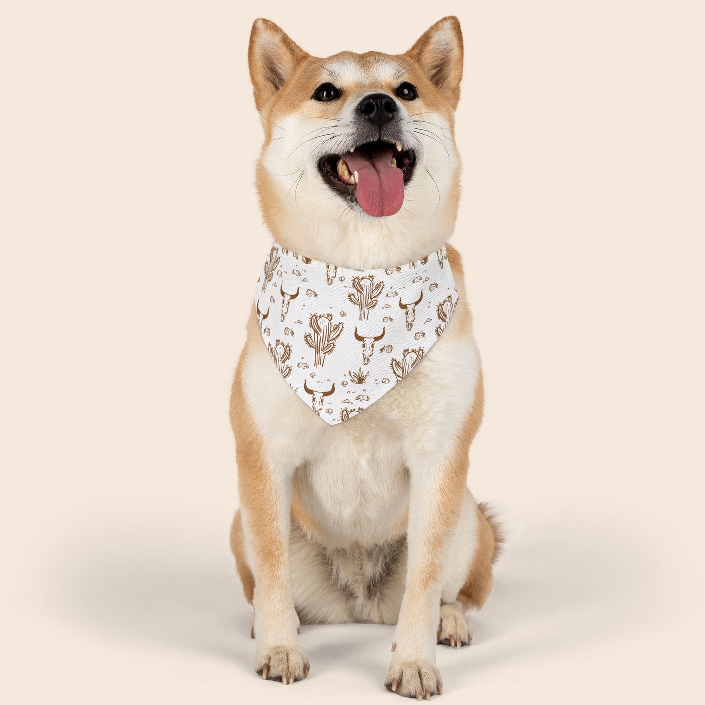 Western Cowboy Over the Collar Dog Bandana