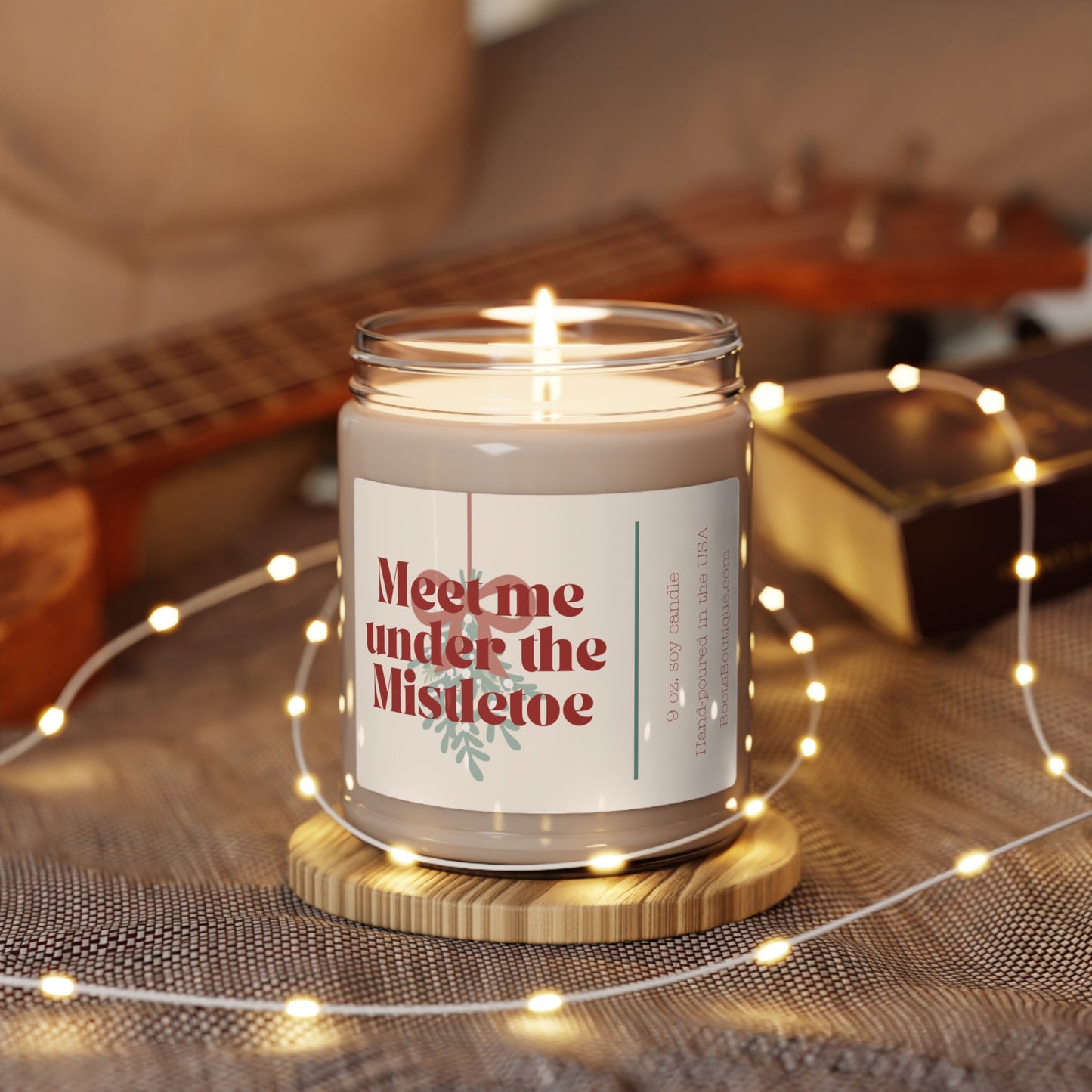 Meet Me Under the Mistletoe - Christmas 9oz Soy Candle