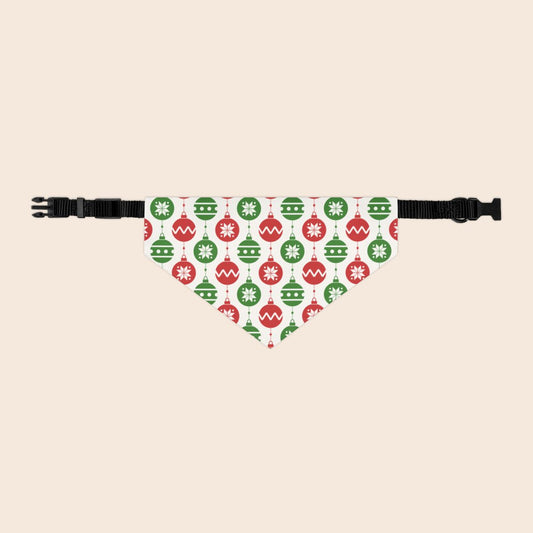 Christmas Ornaments Over The Collar Dog Bandana