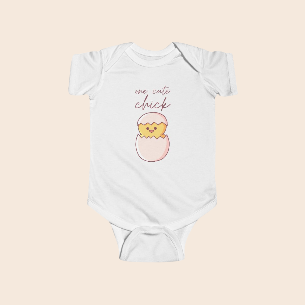 One Cute Chick Easter Baby Bodysuit