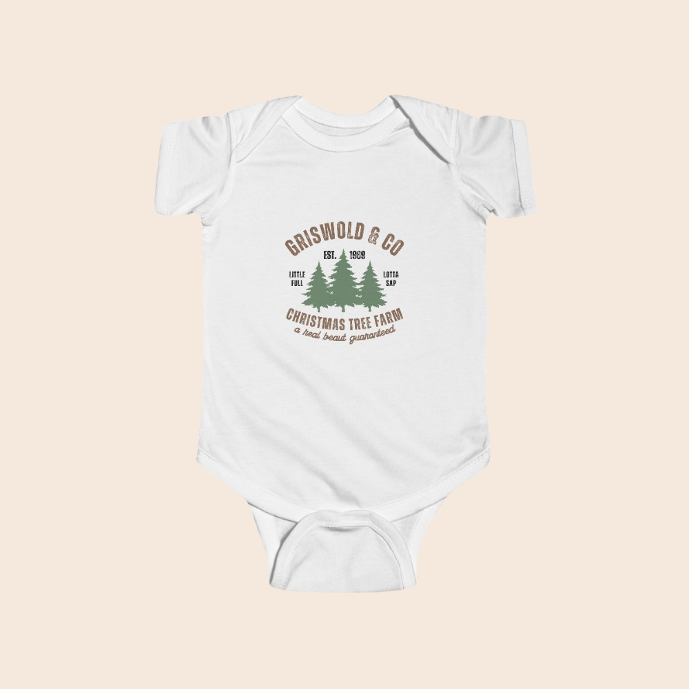 Griswold & Co. Christmas Baby One-Piece