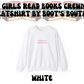 Hot Girls Read Books Crewneck Sweatshirt