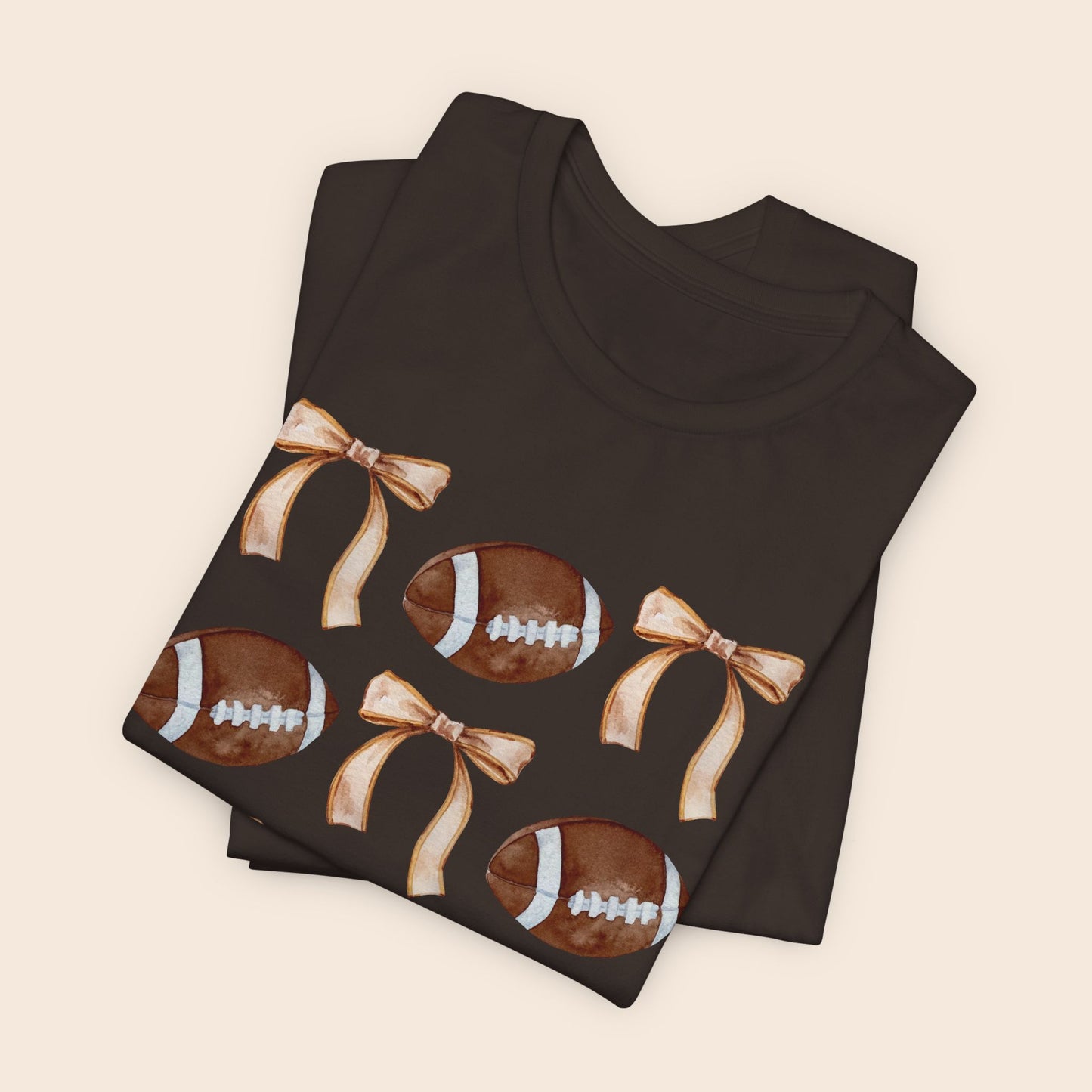 Cute Football and Bows T-Shirt