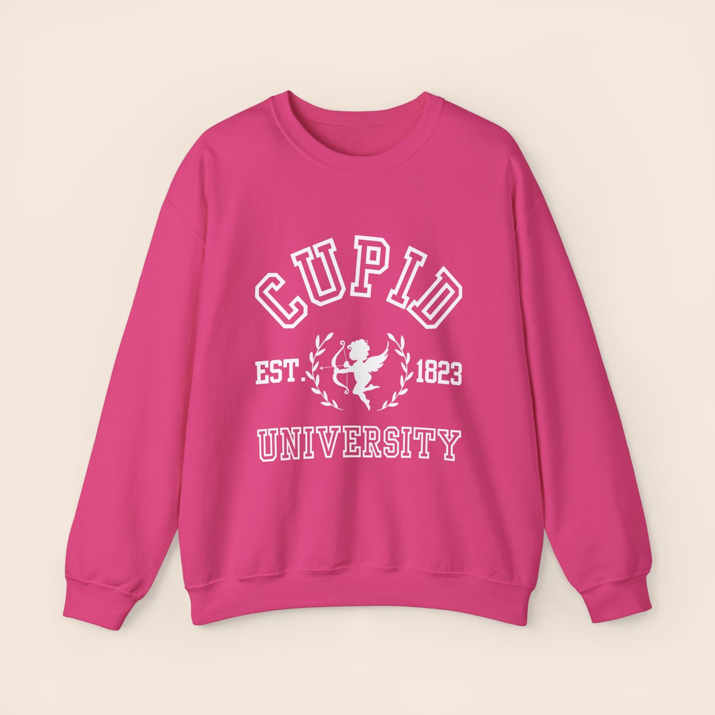 Cupid University Valentine's Day Crewneck Sweatshirt