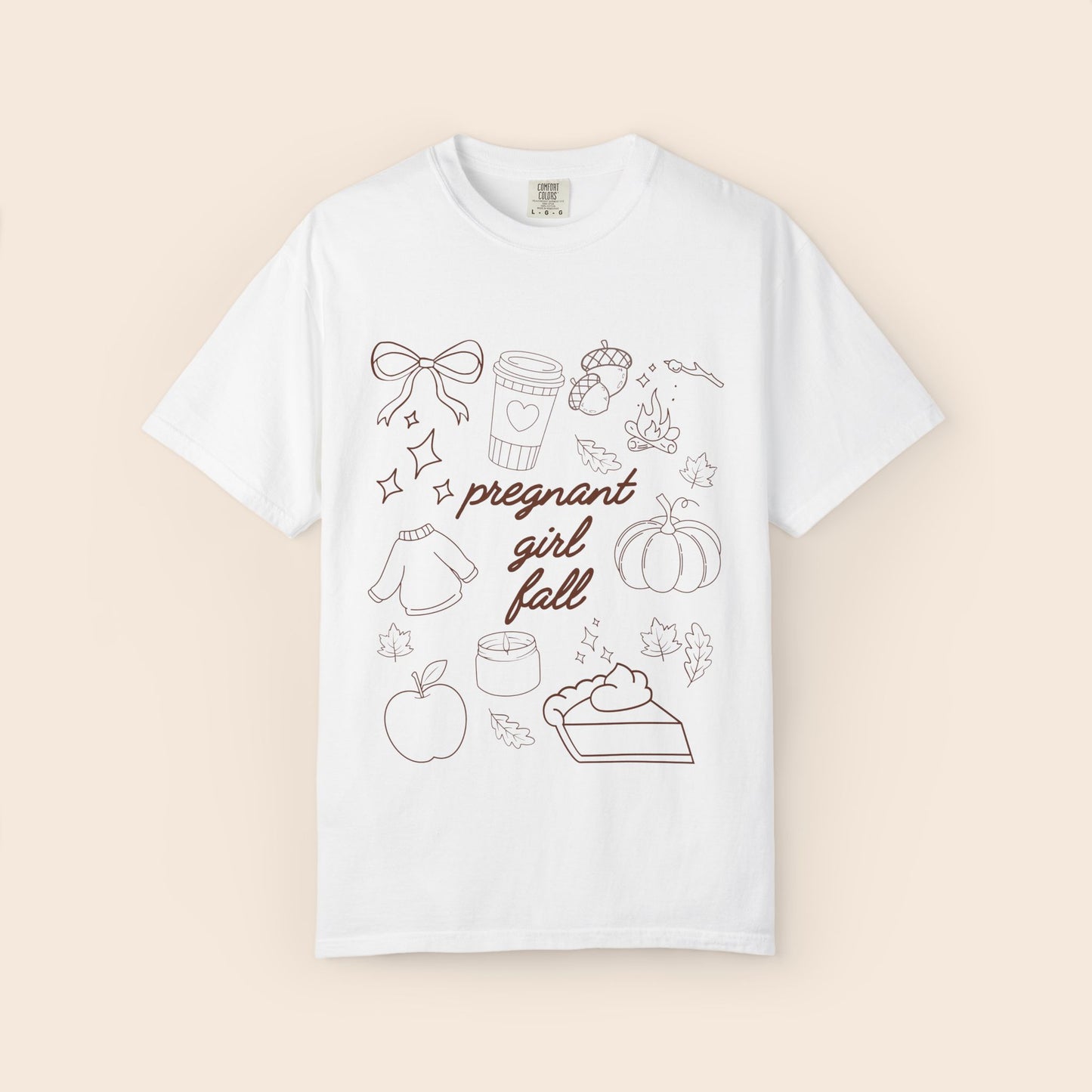 Pregnant Girl Fall Comfort Colors® Shirt