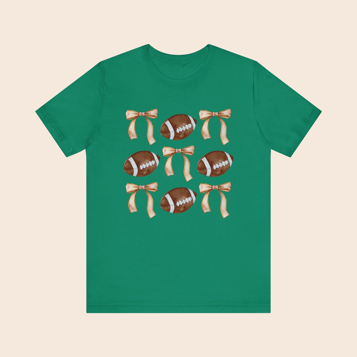 Cute Football and Bows T-Shirt