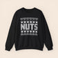 Inappropriate Couple's Ugly Christmas Sweater - Chest / Nuts Crewneck Sweatshirt