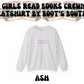 Hot Girls Read Books Crewneck Sweatshirt