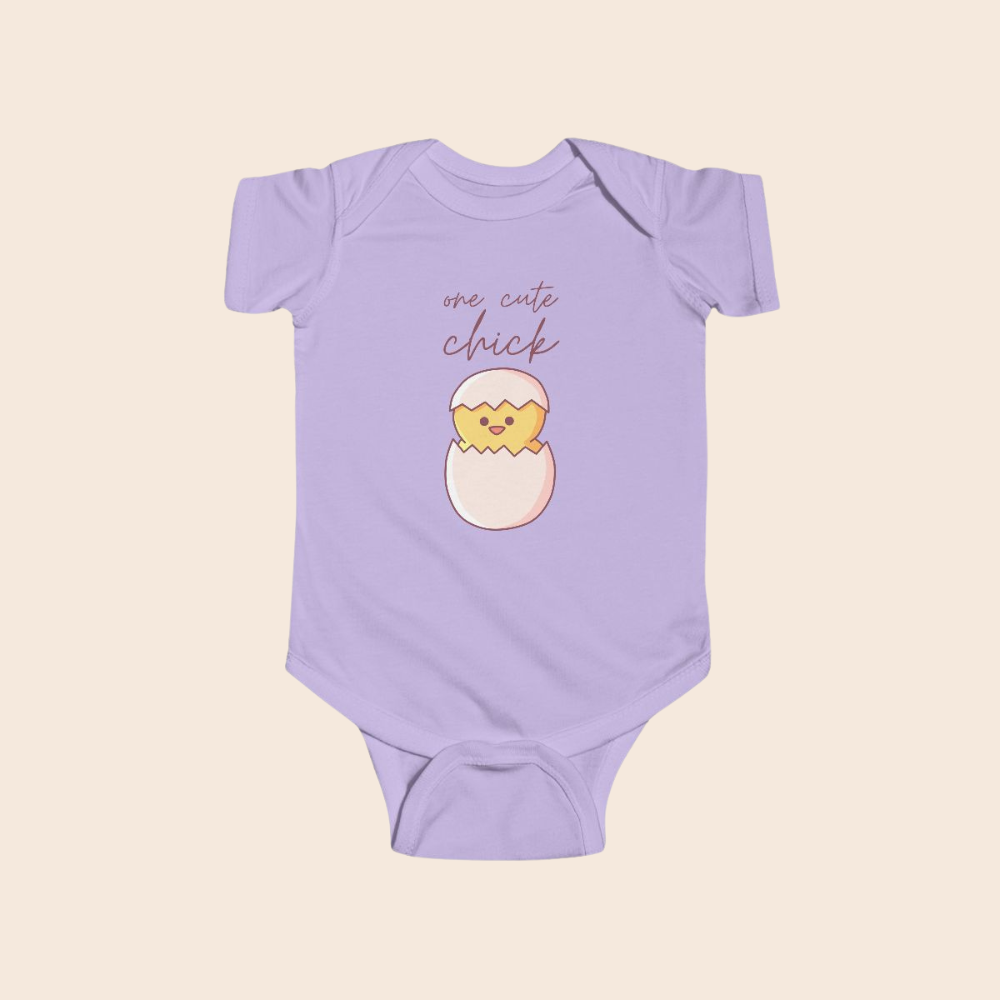 One Cute Chick Easter Baby Bodysuit