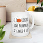 I Fucking Love Pumpkins & Leaves & Shit 11 oz Ceramic Coffee Mug