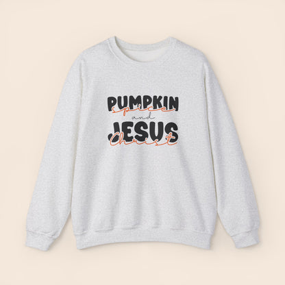 Pumpkin Spice and Jesus Christ Crewneck Sweatshirt