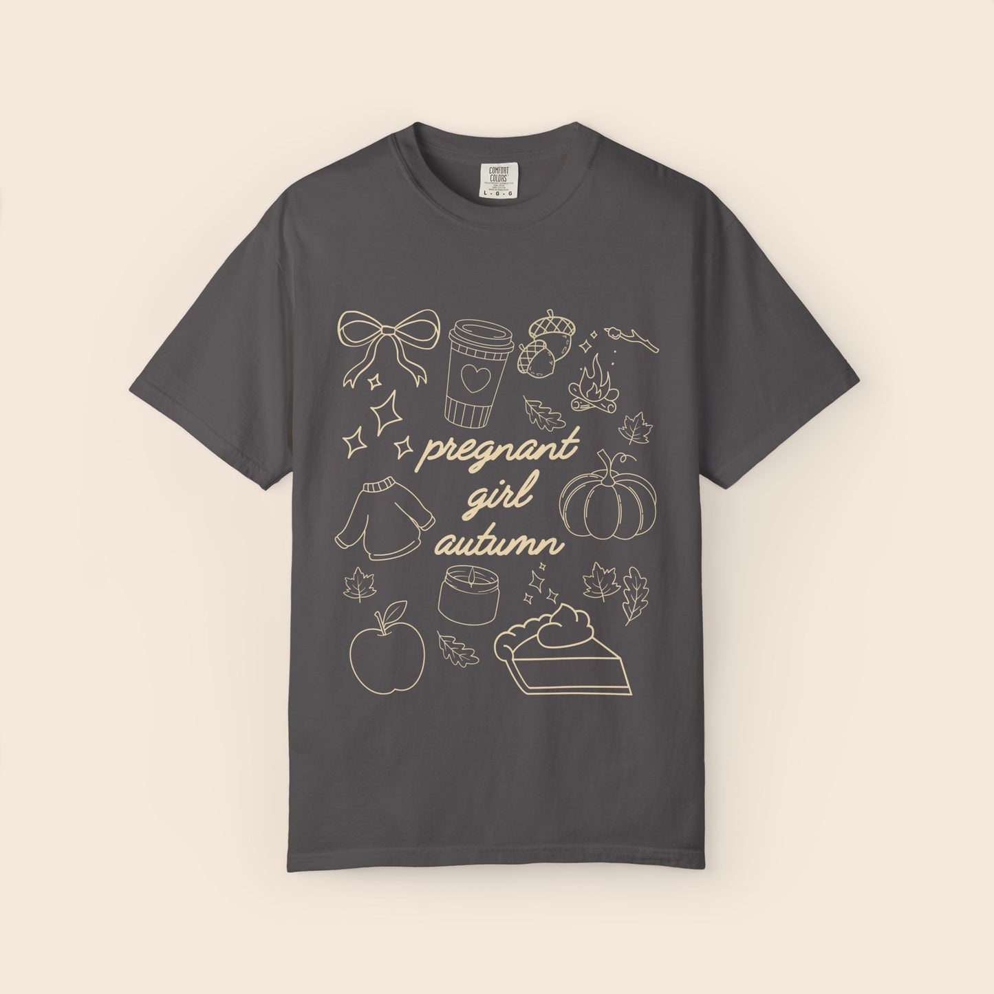 Pregnant Girl Autumn Comfort Colors® Shirt