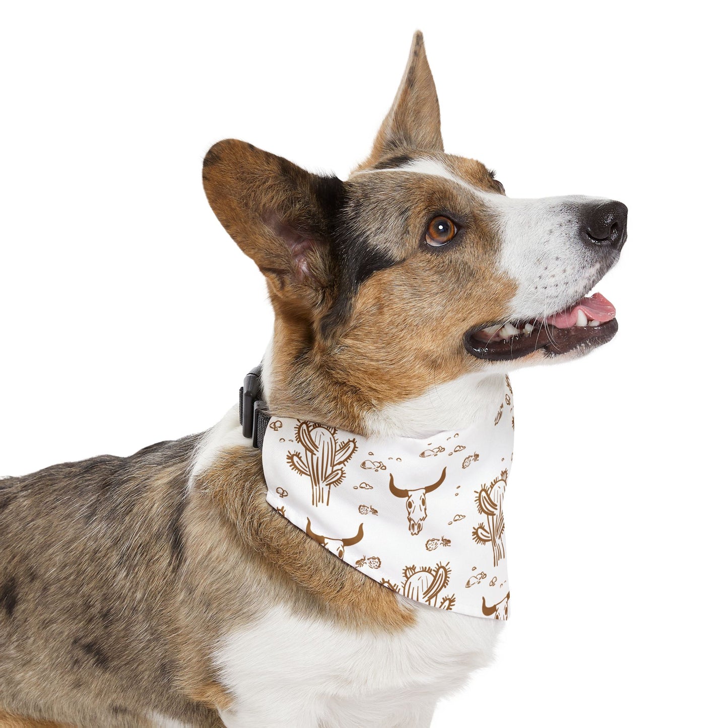 Western Cowboy Over the Collar Dog Bandana