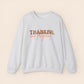 Thankful and Pregnant Thanksgiving Pregnancy Crewneck Sweatshirt