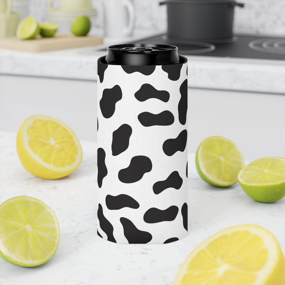 Cow Print Can Cooler