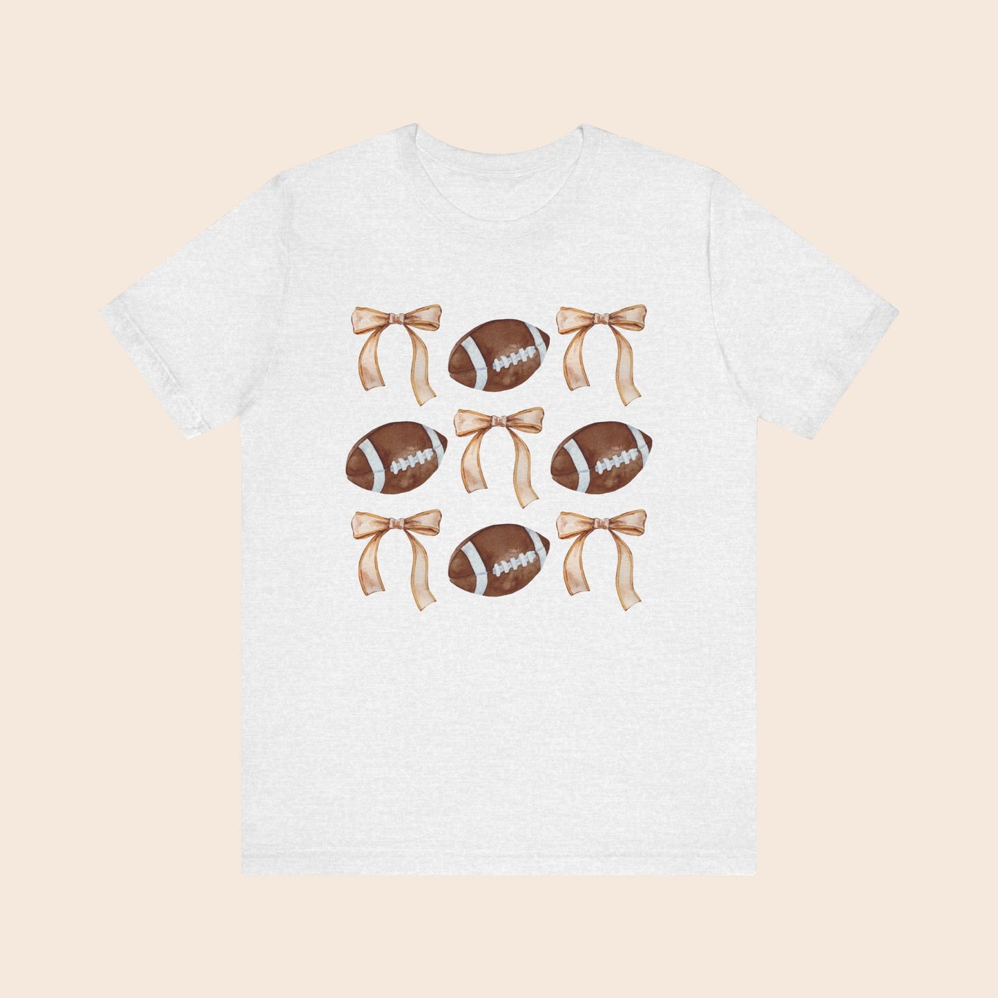 Cute Football and Bows T-Shirt