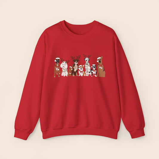 Christmas Dogs Crewneck Sweatshirt