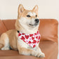 Valentine's Day Over the Collar Dog Bandana