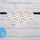 Christmas Paw Print Over the Collar Dog Bandana