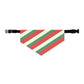 Christmas Stripes Over the Collar Christmas Dog Bandana