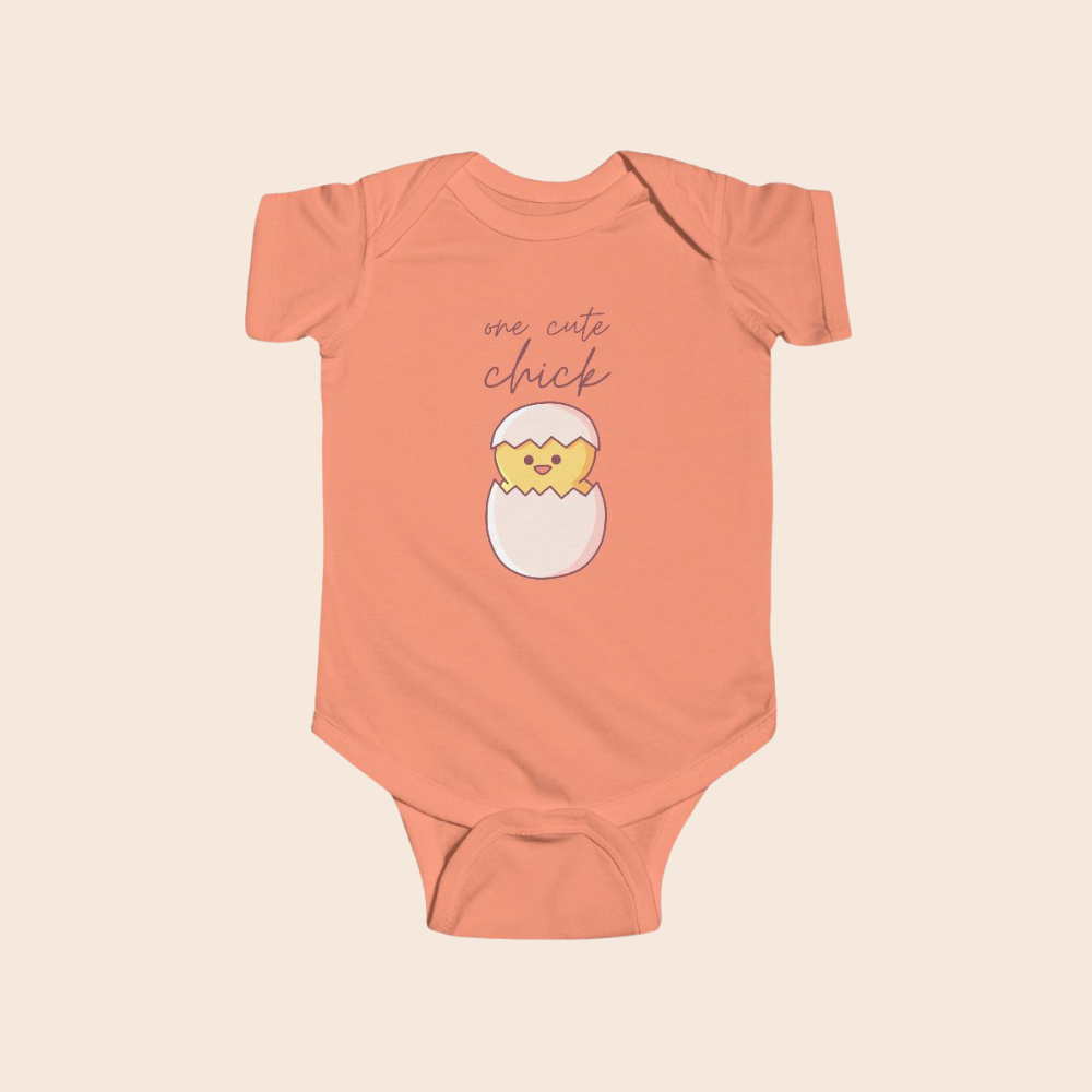 One Cute Chick Easter Baby Bodysuit
