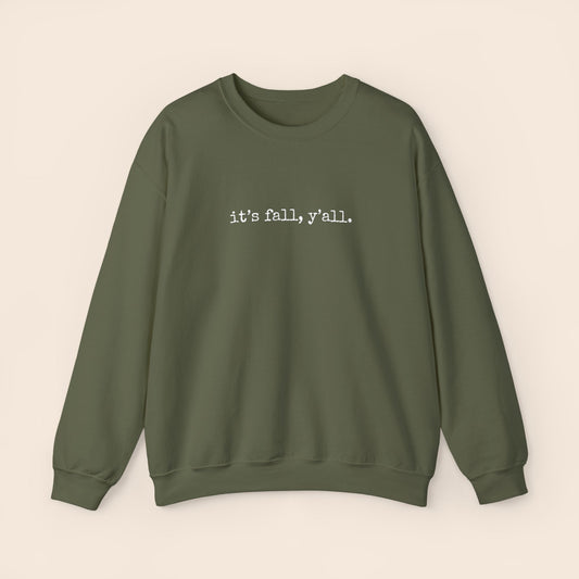 It's Fall Y'all Crewneck Sweatshirt