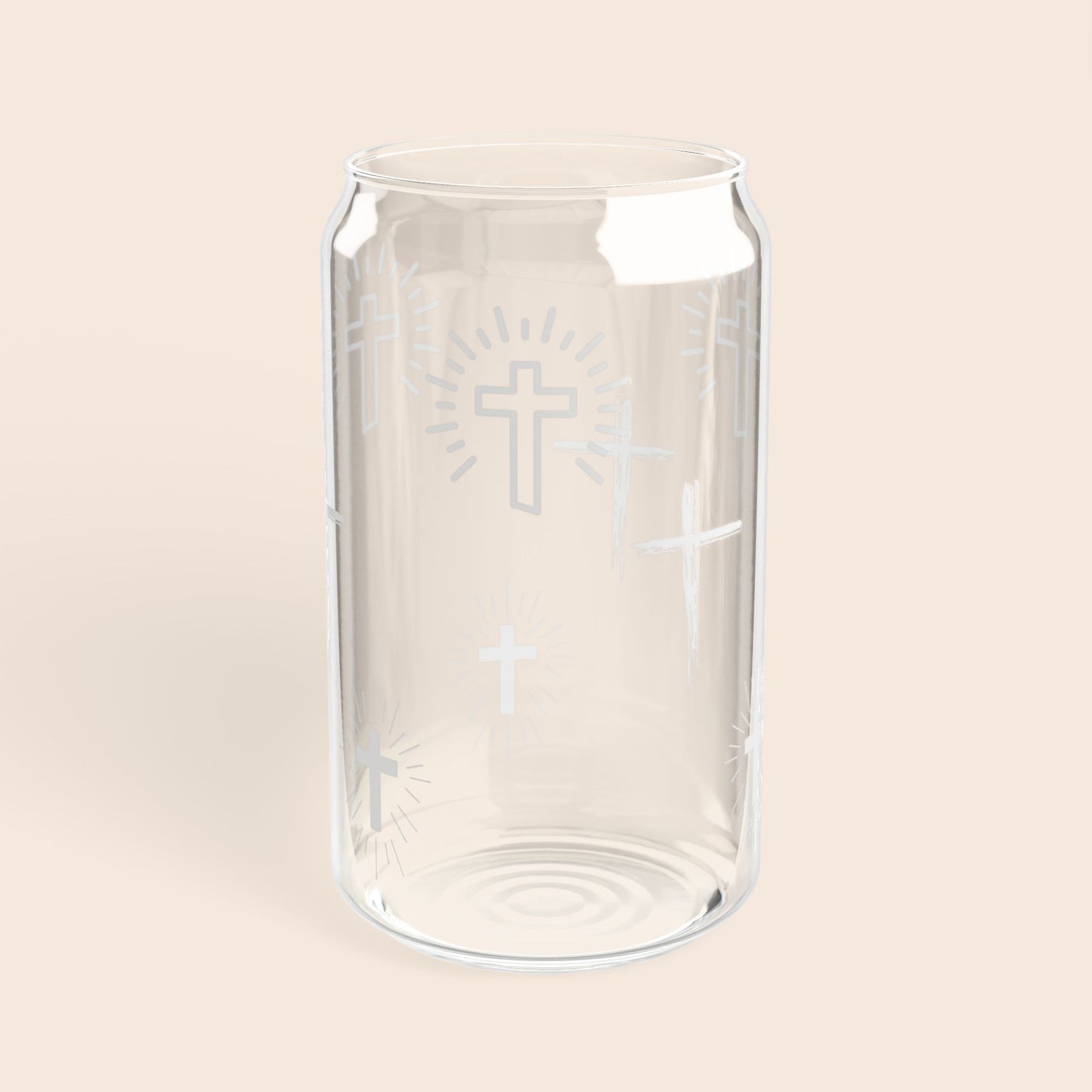 Cute Faith 16oz Sipper Glass