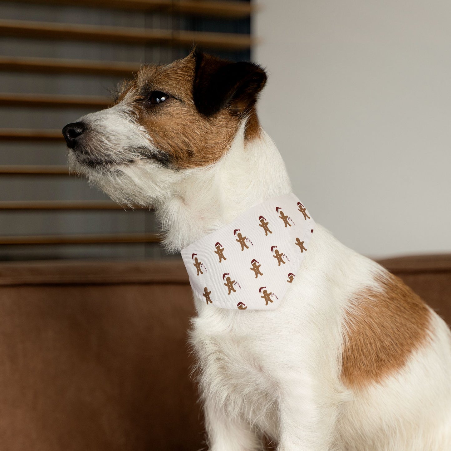 Gingerbread Men Over The Collar Christmas Dog Bandana