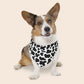 Cow Print Over The Collar Dog Bandana