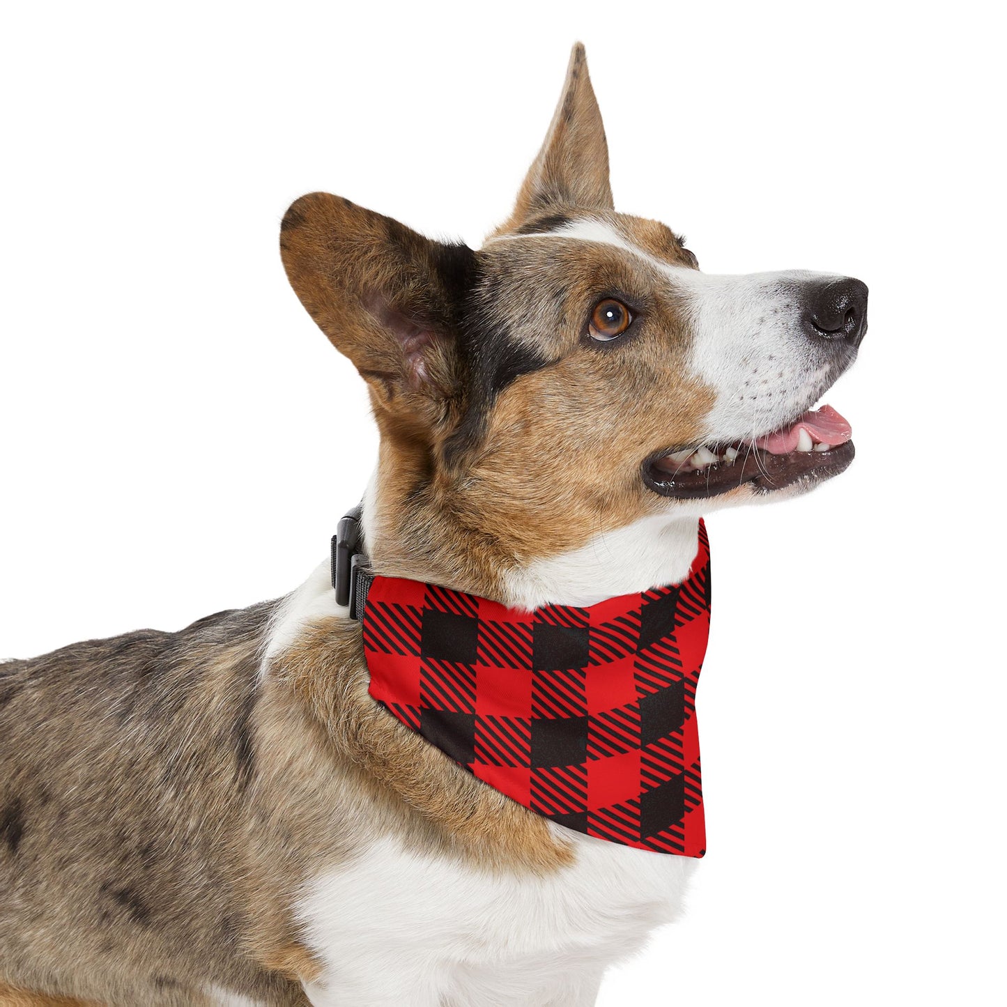 Buffalo Plaid Over the Collar Dog Bandana