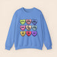 Valentine's Conversation Hearts Maternity Crewneck Sweatshirt